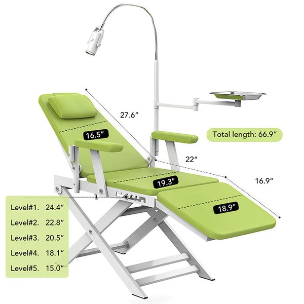 Waldent Eezee Portable Dental Chair - Green
