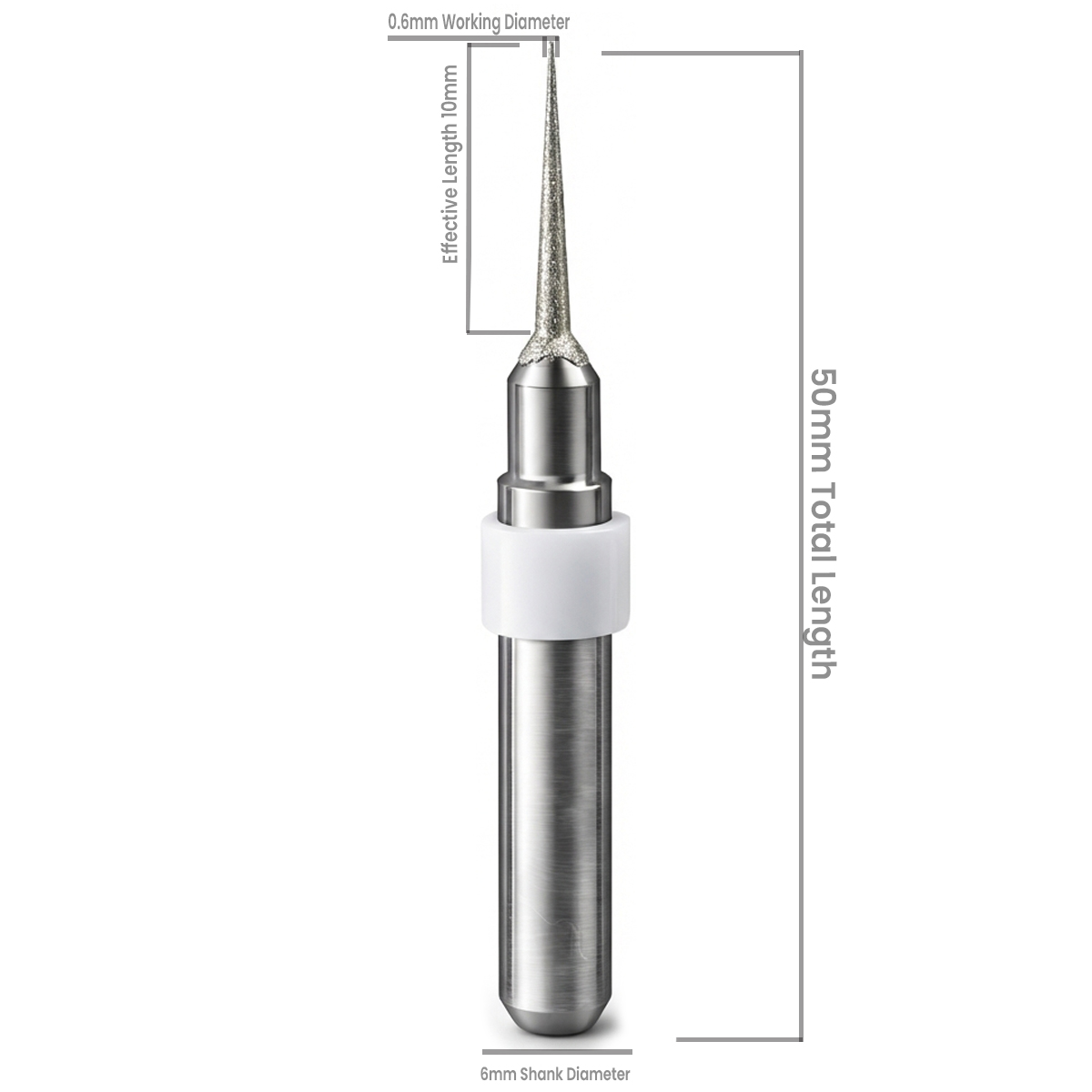 Nexy Glass Ceramic Milling Bur DC (JDM5DW Type)
