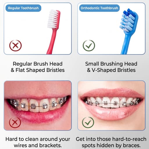 MyOra C-Soft Orthodontic Toothbrush (Pack Of 12)