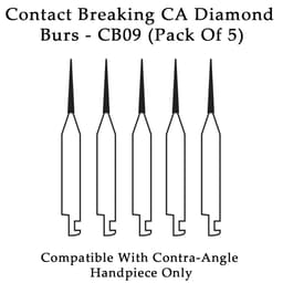 Pivo Contact Breaking Contra-angle Diamond Bur CA - CB09 (Pack Of 5)