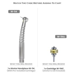Waldent LED Airotor Handpiece And Cartridge
