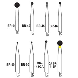 Pivo Ball Round Contra-angle Diamond Bur CA - BR (Pack Of 5) - 2