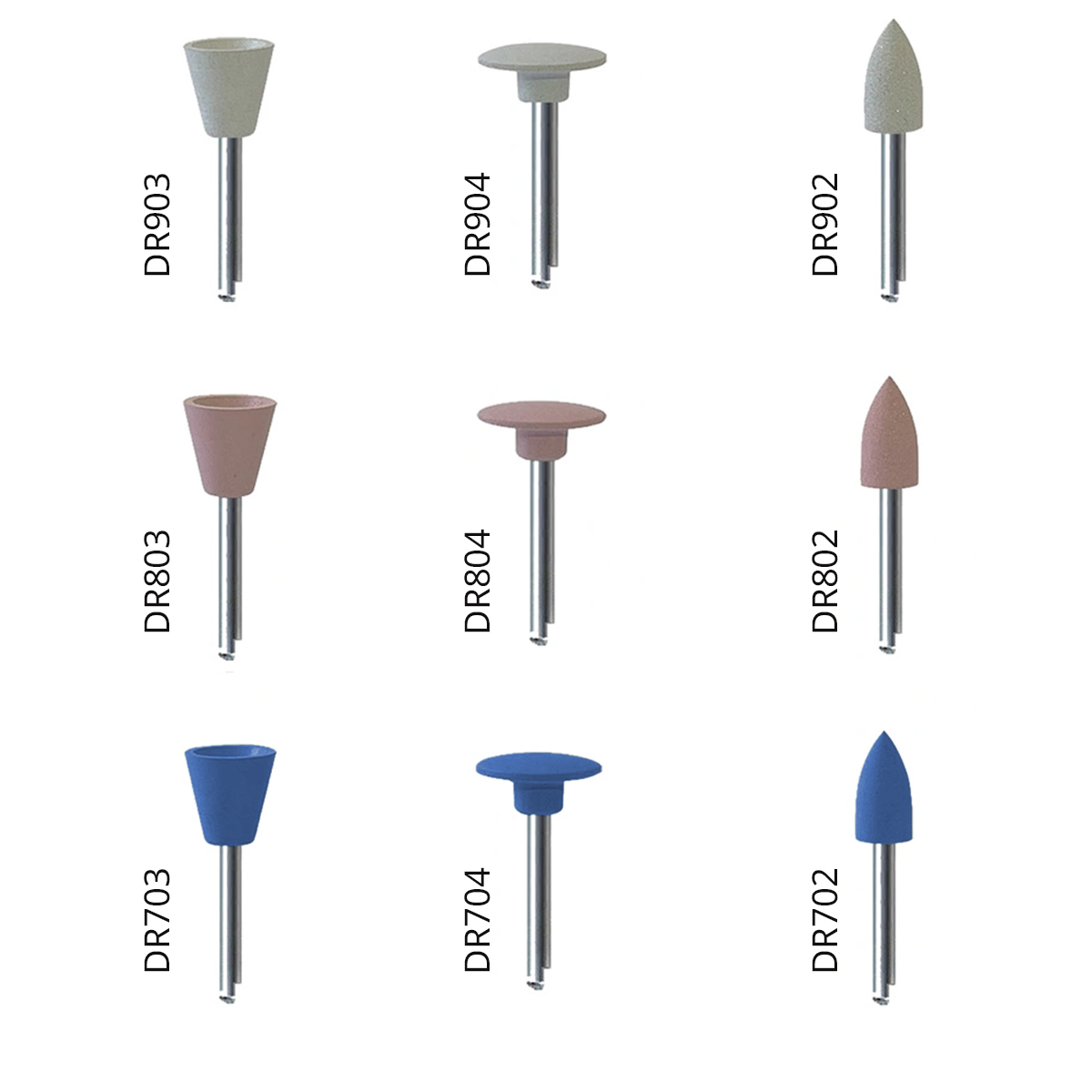 Youdent 3 Step Ceramic Polishing Assorted Kit RA (DR0901)