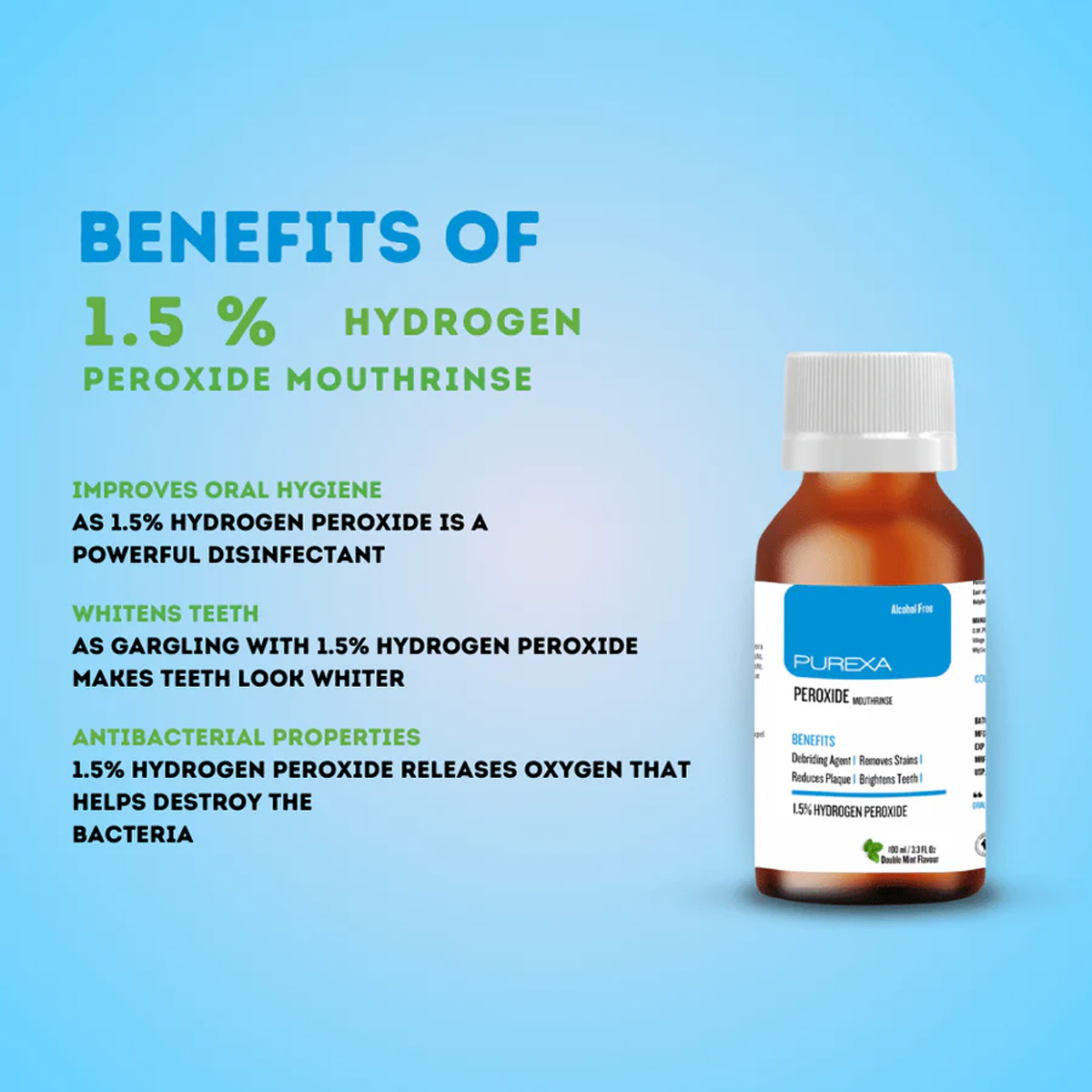 Purexa Peroxide Mouthwash (Pack Of 10)