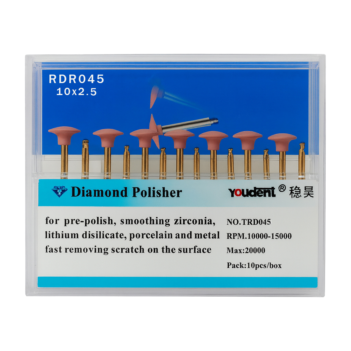 Youdent Diamond Polishers Kit For Pre - Polishing RA