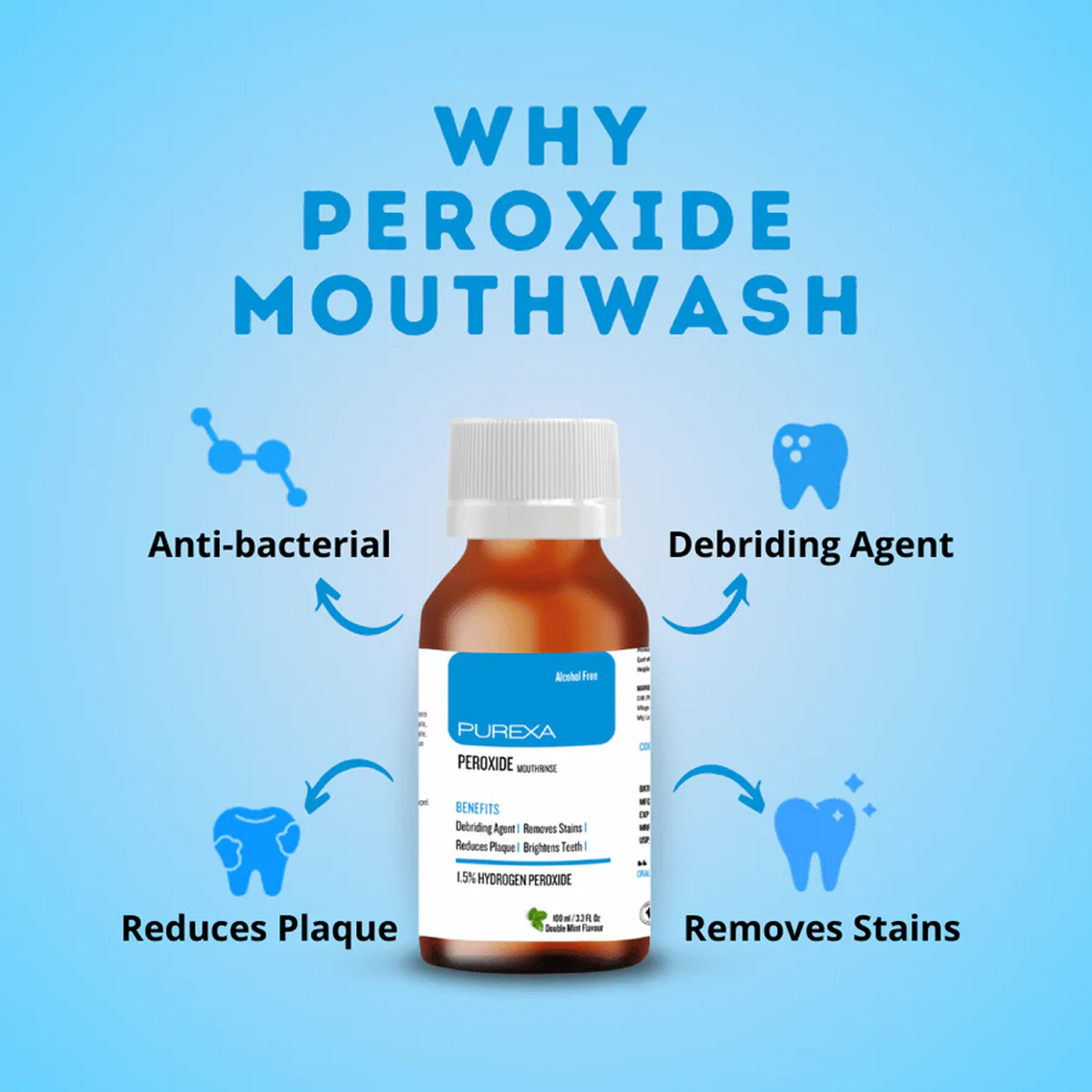 Purexa Peroxide Mouthwash (Pack Of 10)