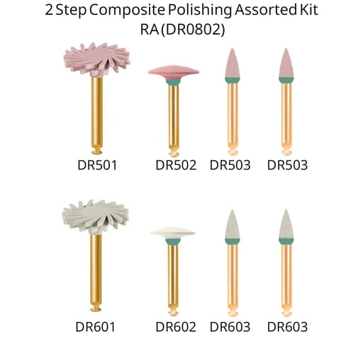 Youdent 2 Step Composite Polishing Assorted Kit RA