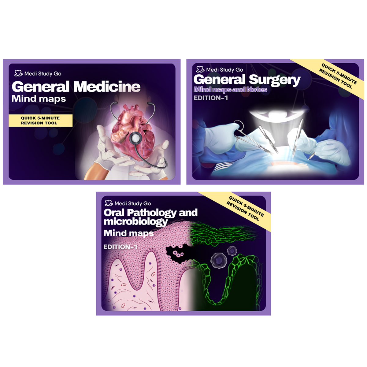 Medi Study Go Third Year BDS Mind Maps Bundle (Pack Of 3)