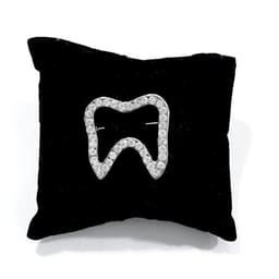 iDENTical Sparkling Tooth Shape Brooch With Stones ZYR-4049 - 4
