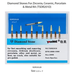 Youdent Diamond Stones For Zirconia, Ceramic, Porcelain & Metal RA - 8