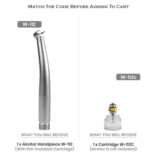 Waldent Eco Plus Airotor Handpiece And Cartridges