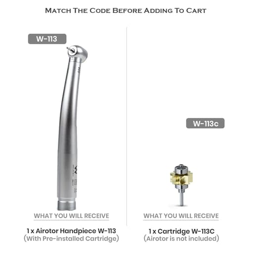 Waldent Eco Plus Airotor Handpiece And Cartridges