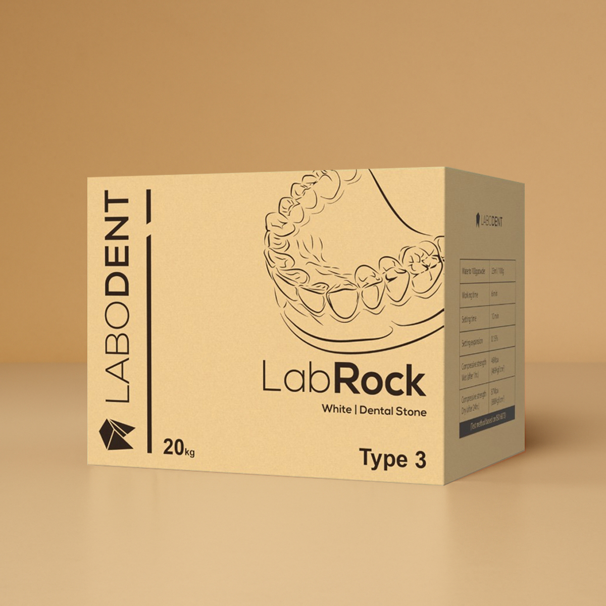 Labodent LabRock Dental Stone Type 3 White - 20Kg 