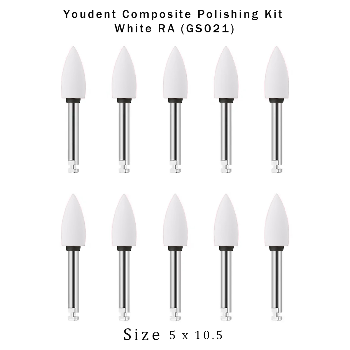 Youdent Composite Polishing Kit White RA (Pack of 10)