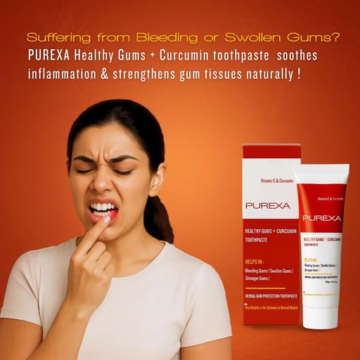 Purexa Healthy Gums + Curcumin Toothpaste (Pack Of 10)