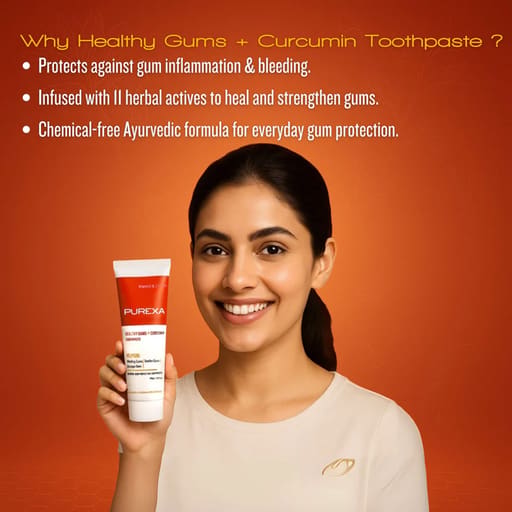Purexa Healthy Gums + Curcumin Toothpaste (Pack Of 10)