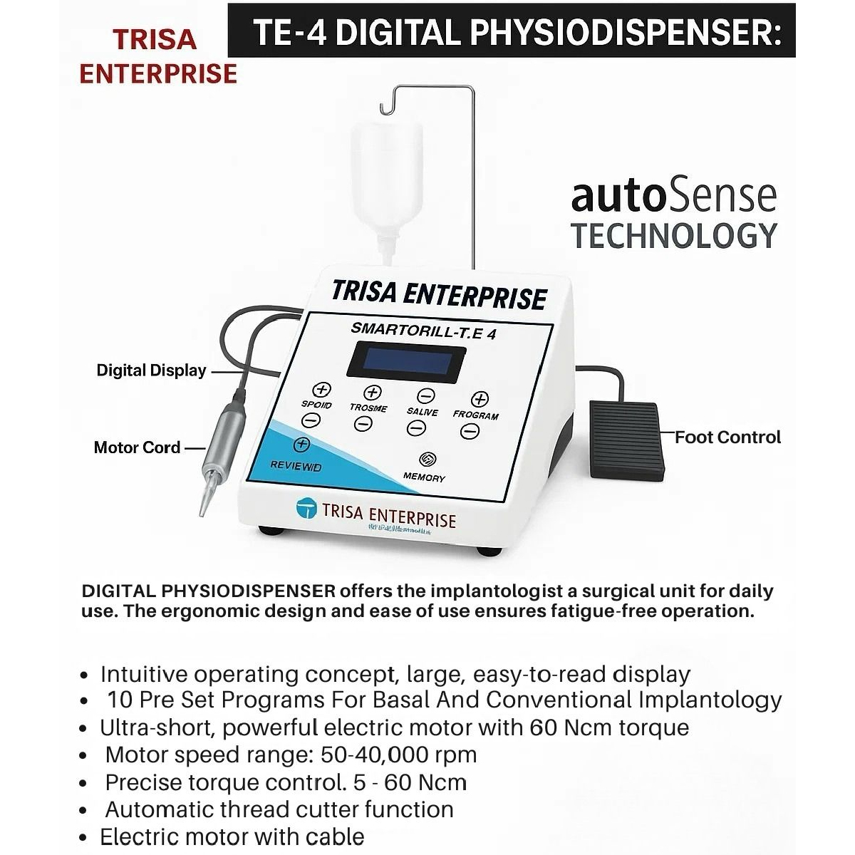 Trisa Smart Drill TE - 4 Digital Physiodispenser