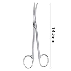 GDC Scissors Metzenbaum - Curved (14.5cm) (S29)