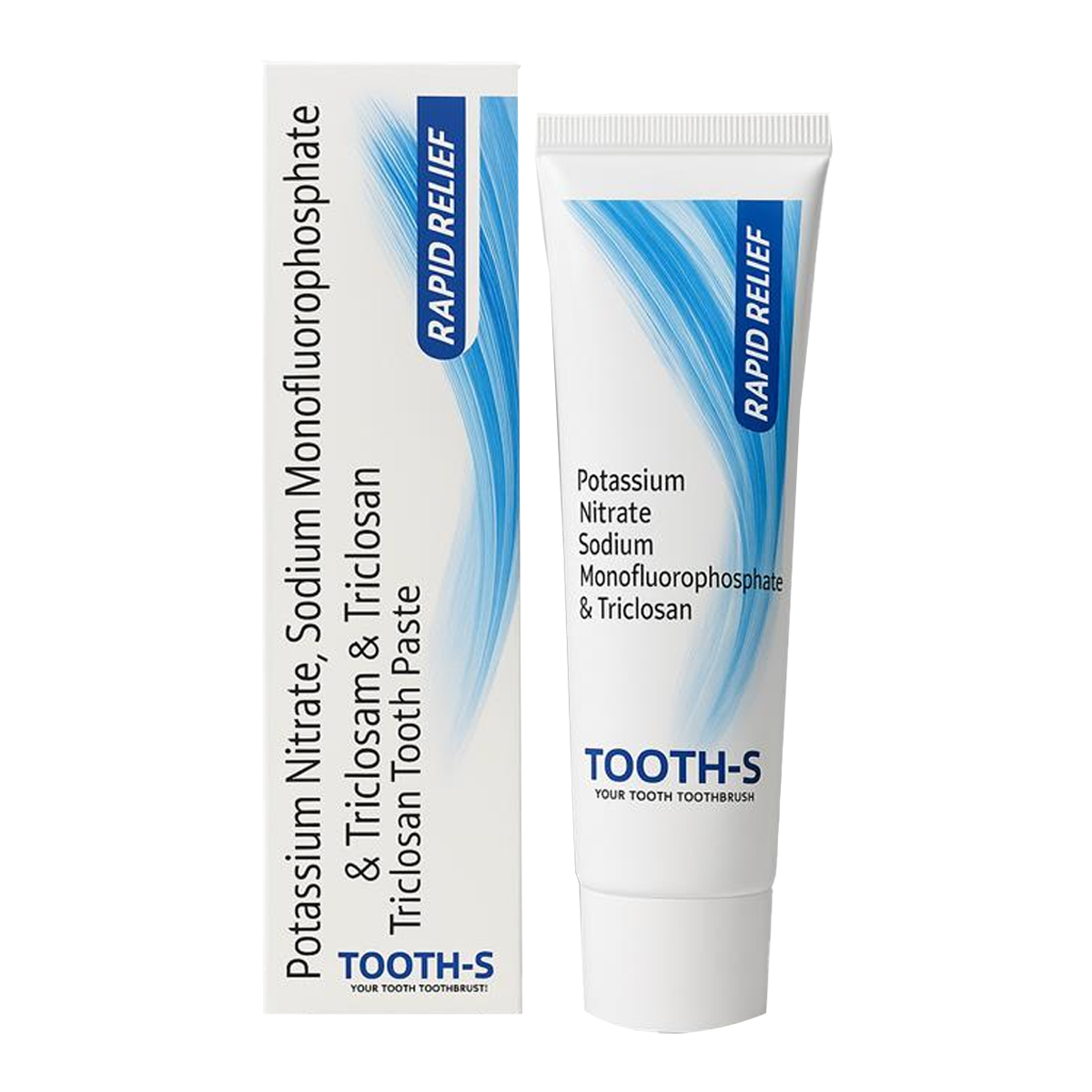 Ortis Tooth-S Rapid Relief Toothpaste (Pack Of 10)