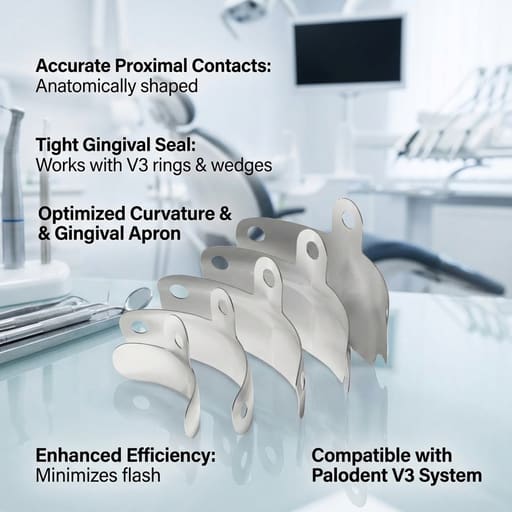 Dentsply Palodent V3 Matrices Refills (Pack Of 50)