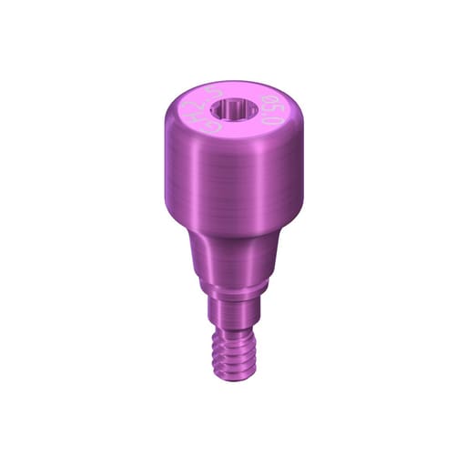 Dentaltech Healing Abutment ?5.0mm X G/H2.5mm X 4.0mm - Straumann BLX Implant Compatible (ITI-BLX 064.4215S)