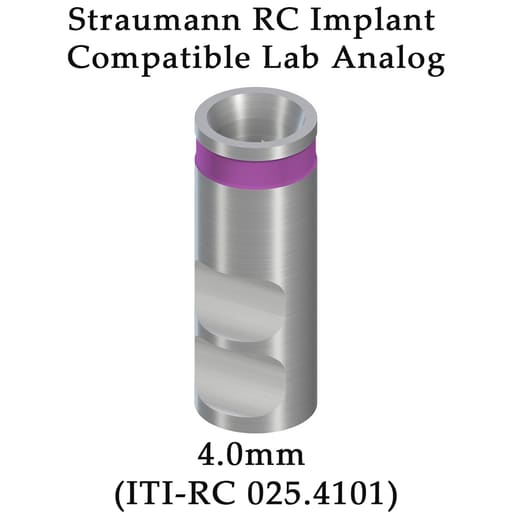 Dentaltech Lab Analog ?4.0mm - Straumann RC Implant Compatible (ITI-RC 025.4101)