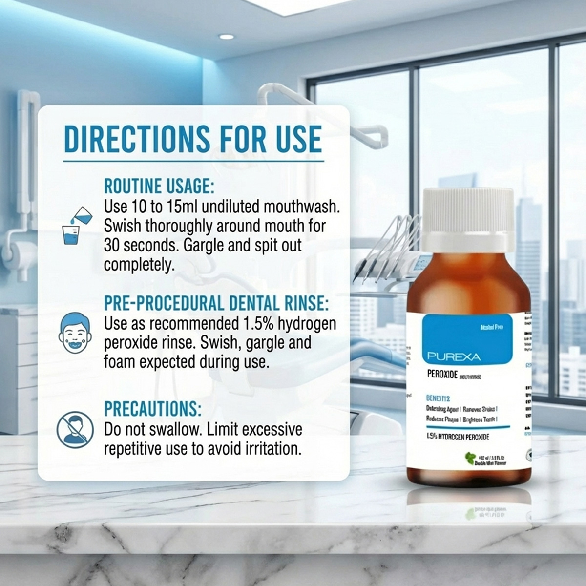 Purexa Peroxide Mouthwash (Pack Of 10)