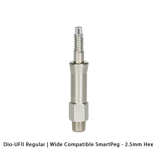 DentalPlant Dio-UFII Regular | Wide Compatible SmartPeg - 2.5mm Hex