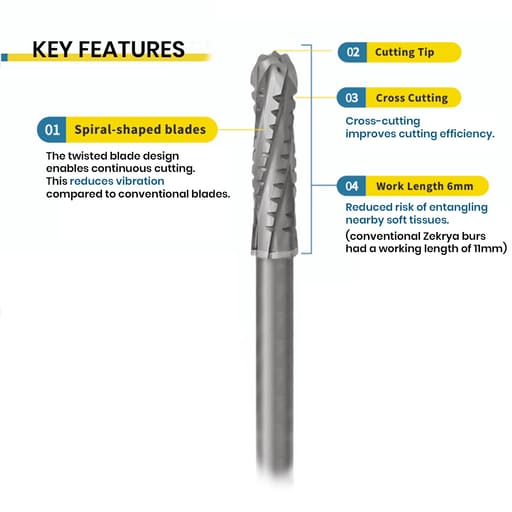 Mani Tooth Sectioning Surgical Carbide Airotor Burs 1559L