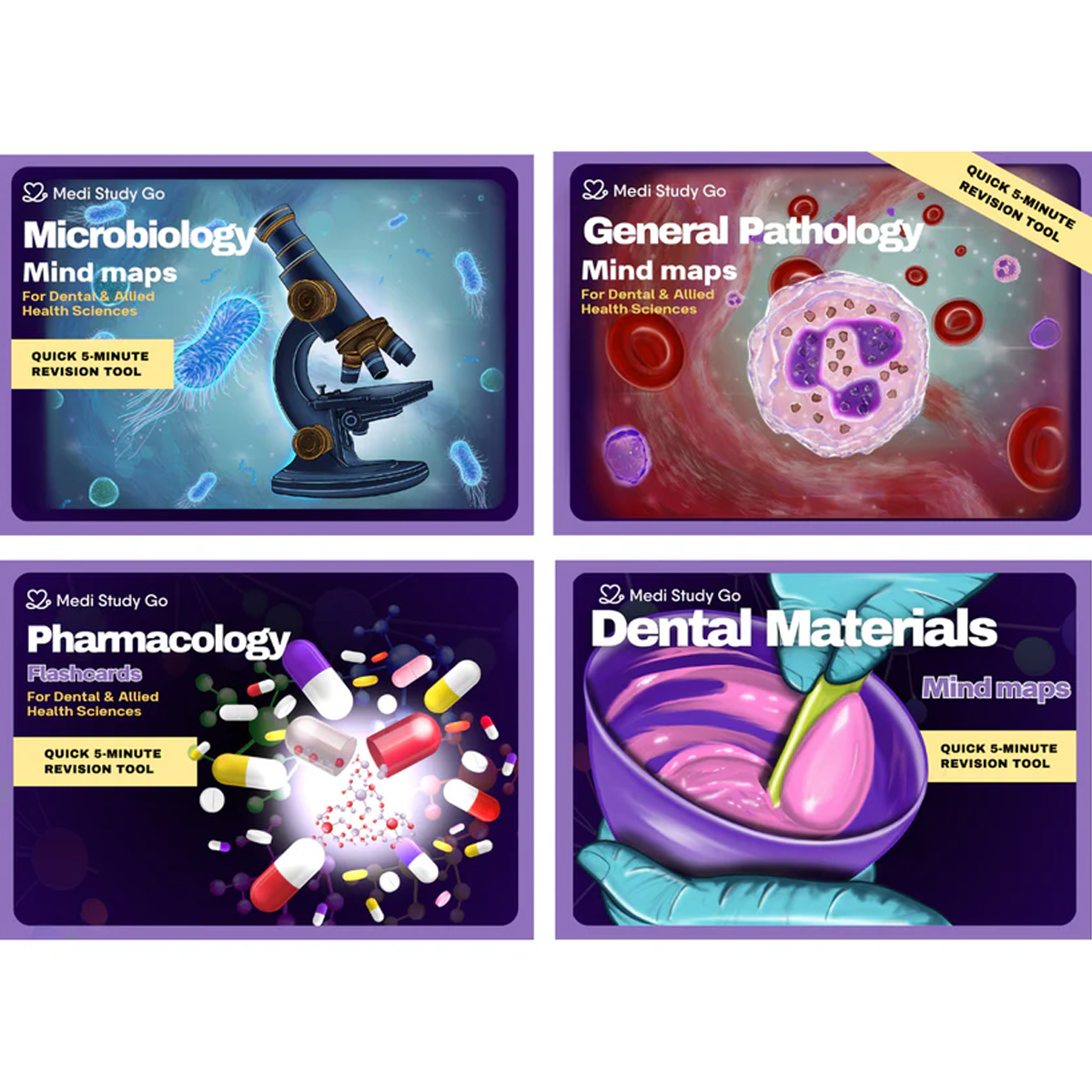 Medi Study Go Second Year BDS Mind Maps Bundle (Pack Of 4)