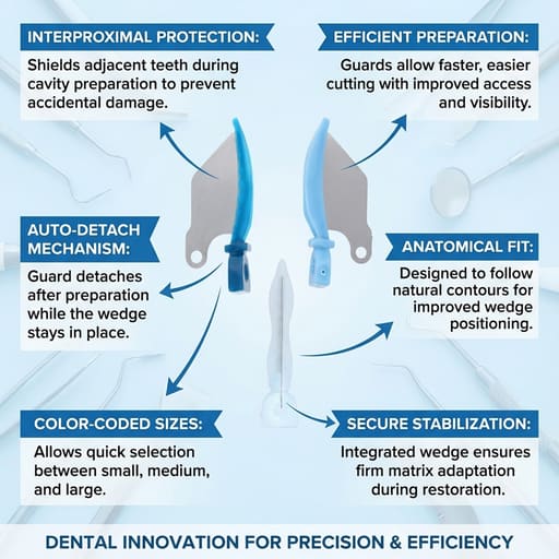 Dentsply Palodent V3 Wedge Guards Refills (Pack Of 50)