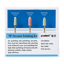 Youdent Zirconia Grinding & Polishing Assorted Kit HP - TH0301