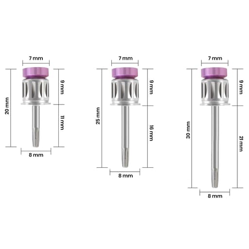 Dentaltech Prosthetic Hex Drivers - Nobel Biocare Implant Compatible