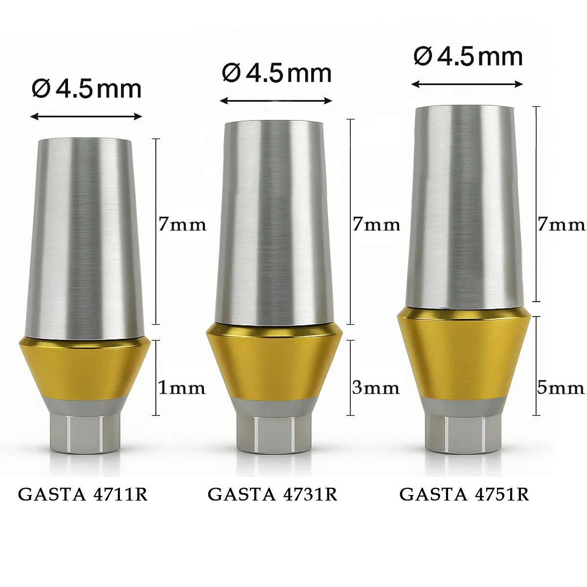 Dentaltech Straight Abutments Regular - Osstem | Dentium | DIO | Cowellmedi | Neobiotech | Dentis Compatible