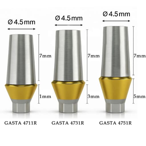 Dentaltech Straight Abutments Regular - Osstem | Dentium | DIO | Cowellmedi | Neobiotech | Dentis Compatible