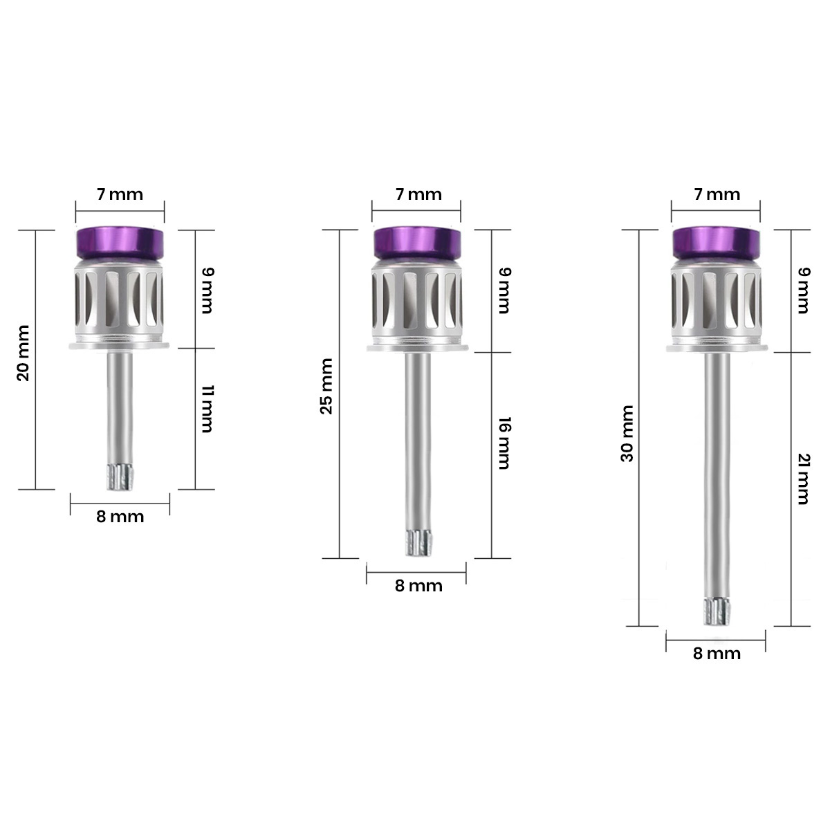 Dentaltech Prosthetic Hex Drivers - Straumann Implant Compatible