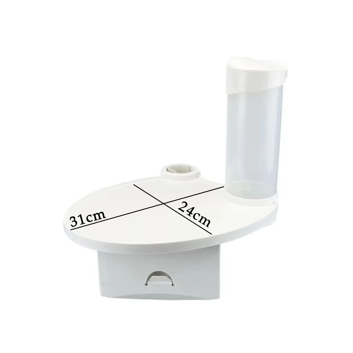 ET Dental Utility Tray with Cup and Tissue Dispenser