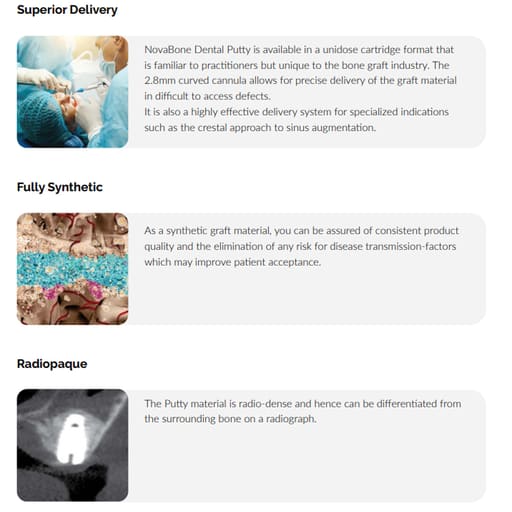 Novabone Dispensing Gun For Bone Graft Putty Cartridge