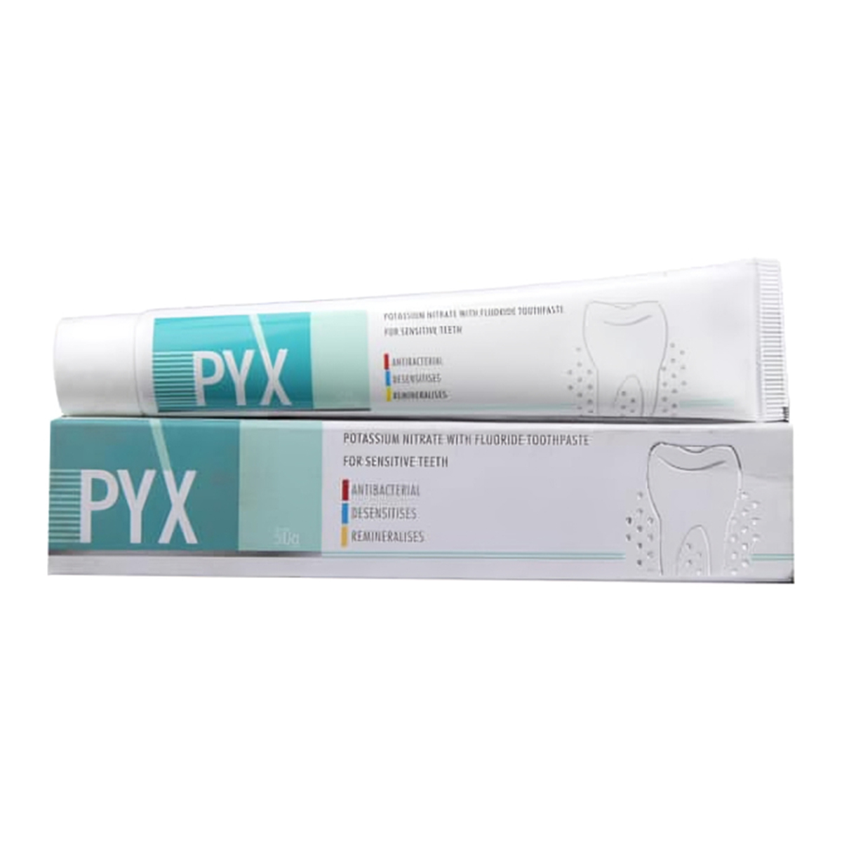 Sandika Pharma Pyx Toothpaste For Sensitive Teeth - 50g (Pack of 12) (Short Expiry 07-2026)