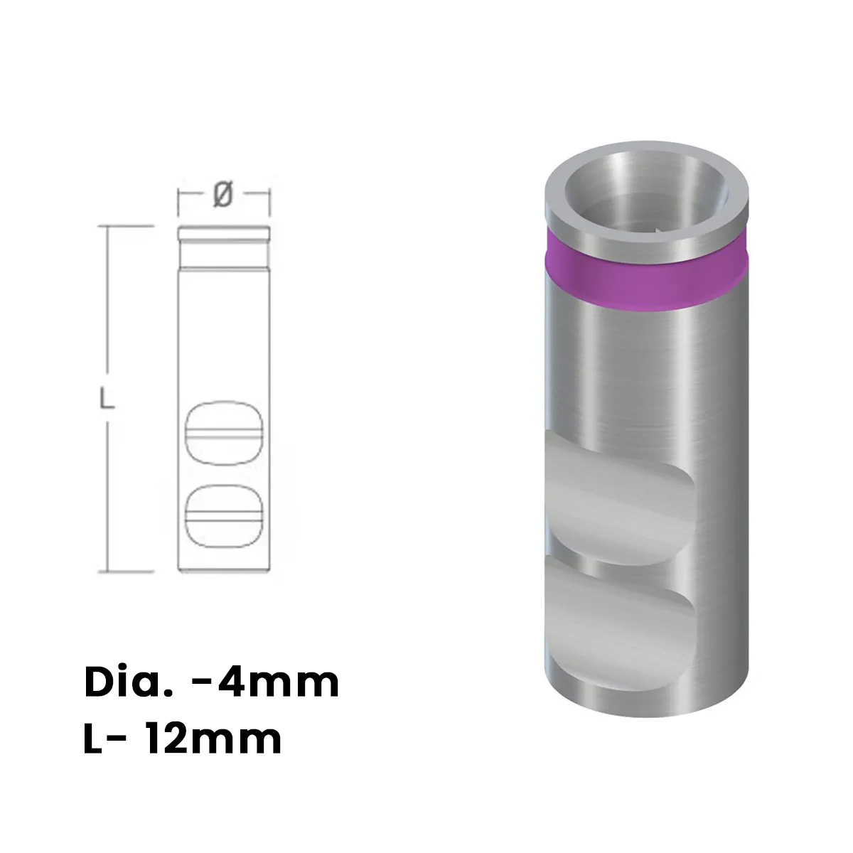 Dentaltech Lab Analog ∅4.0mm - Straumann RC Implant Compatible (ITI-RC 025.4101)