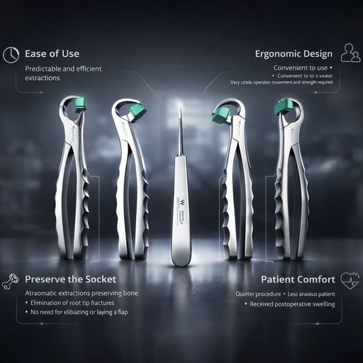Waldent Physics Forceps Set of 5 (K1/3)