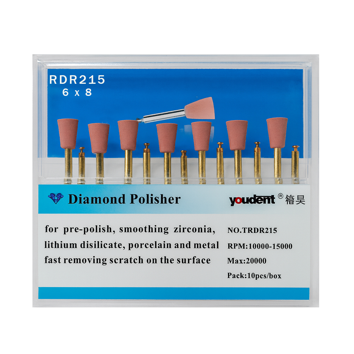 Youdent Diamond Polishers Kit For Pre - Polishing RA