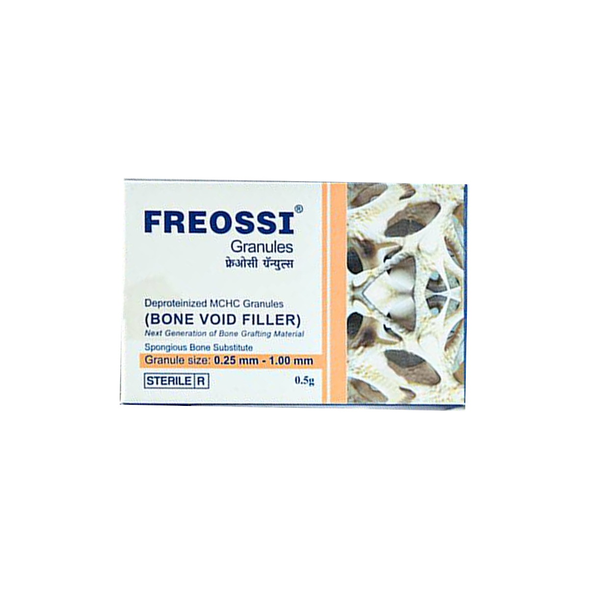 Fredna Freossi Granules Bone Graft Material | 0.5gm| 0.25mm - 1.00mm