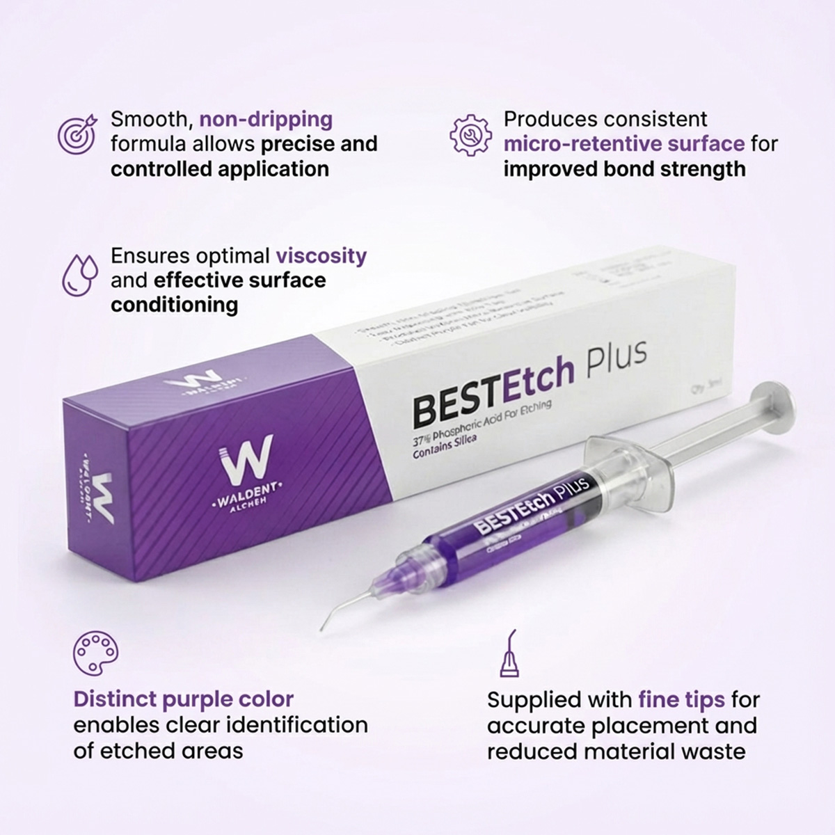 Waldent BESTEtch Plus 37% Phosphoric Acid Etchant