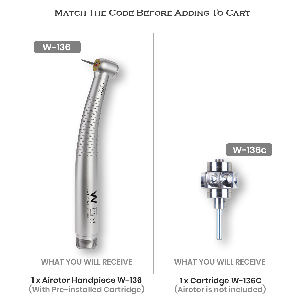 Waldent Sunny Airotor And Cartridge