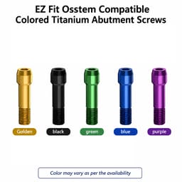 EZ Fit Osstem Compatible Colored Titanium Abutment Screws - 2