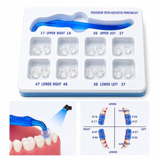 Dental Occlusal Stamp Kit | For Posterior Composite Restorations (16Pcs/Pack)