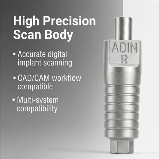 Dentaltech Adin | Noris | MIS | AB Dental Compatible Scan Body