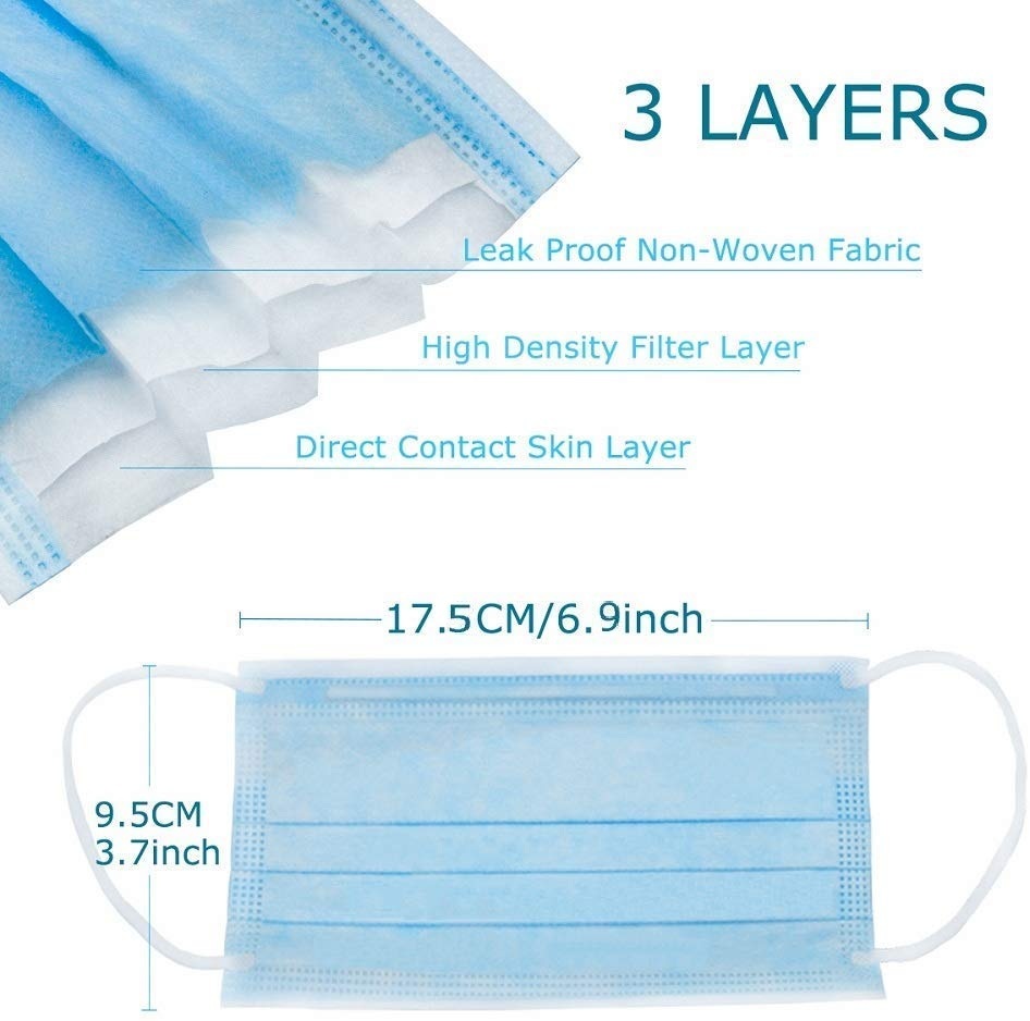 Waldent Face Mask 3 ply ( Pack Of 50 )