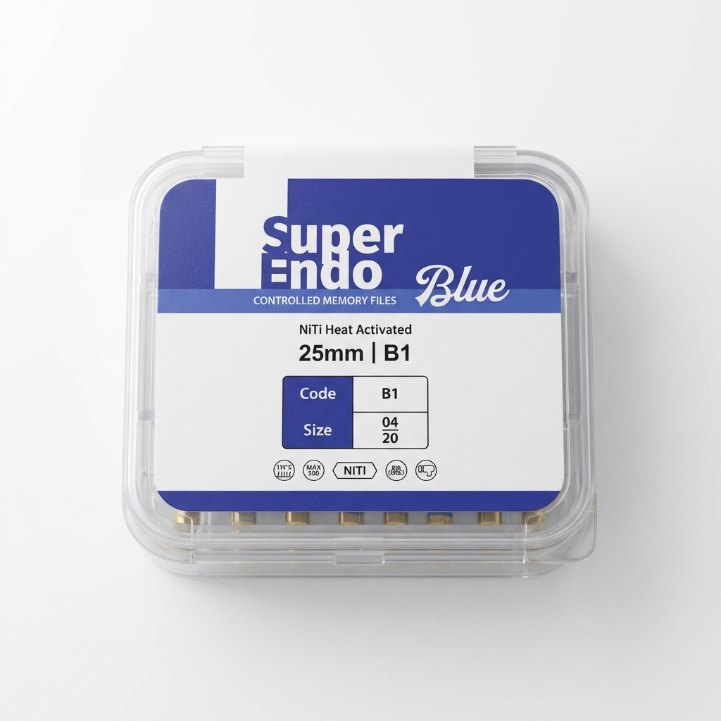 SuperEndo Blue Files 25mm #04/20 (B1) (Pack of 6)